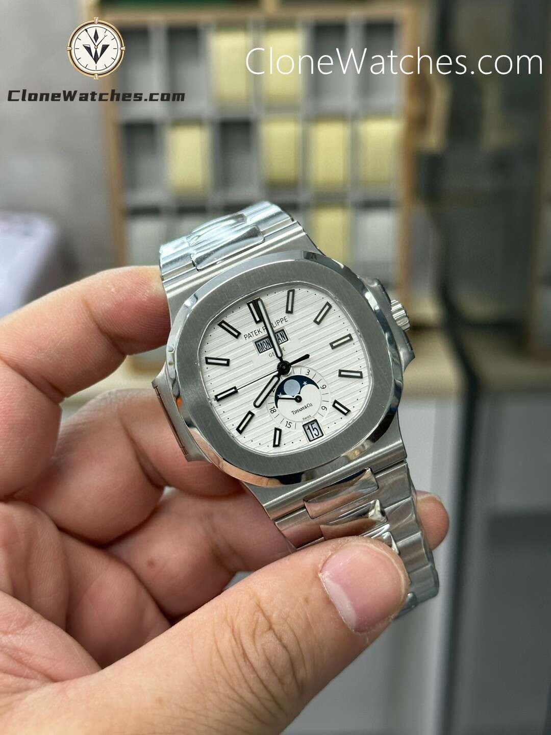 Patek Philippe Nautilus Tiffany & Co 5726 Annual Calendar White Dial