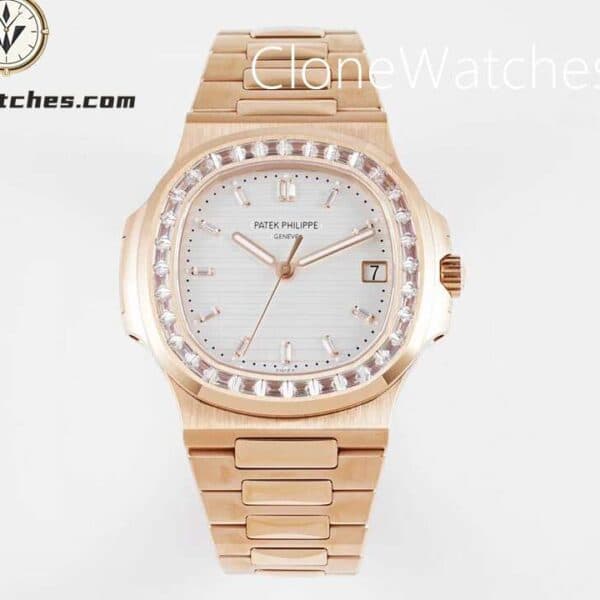 Patek Philippe Nautilus 5711 Roles Gold Diamond Ladies Watch