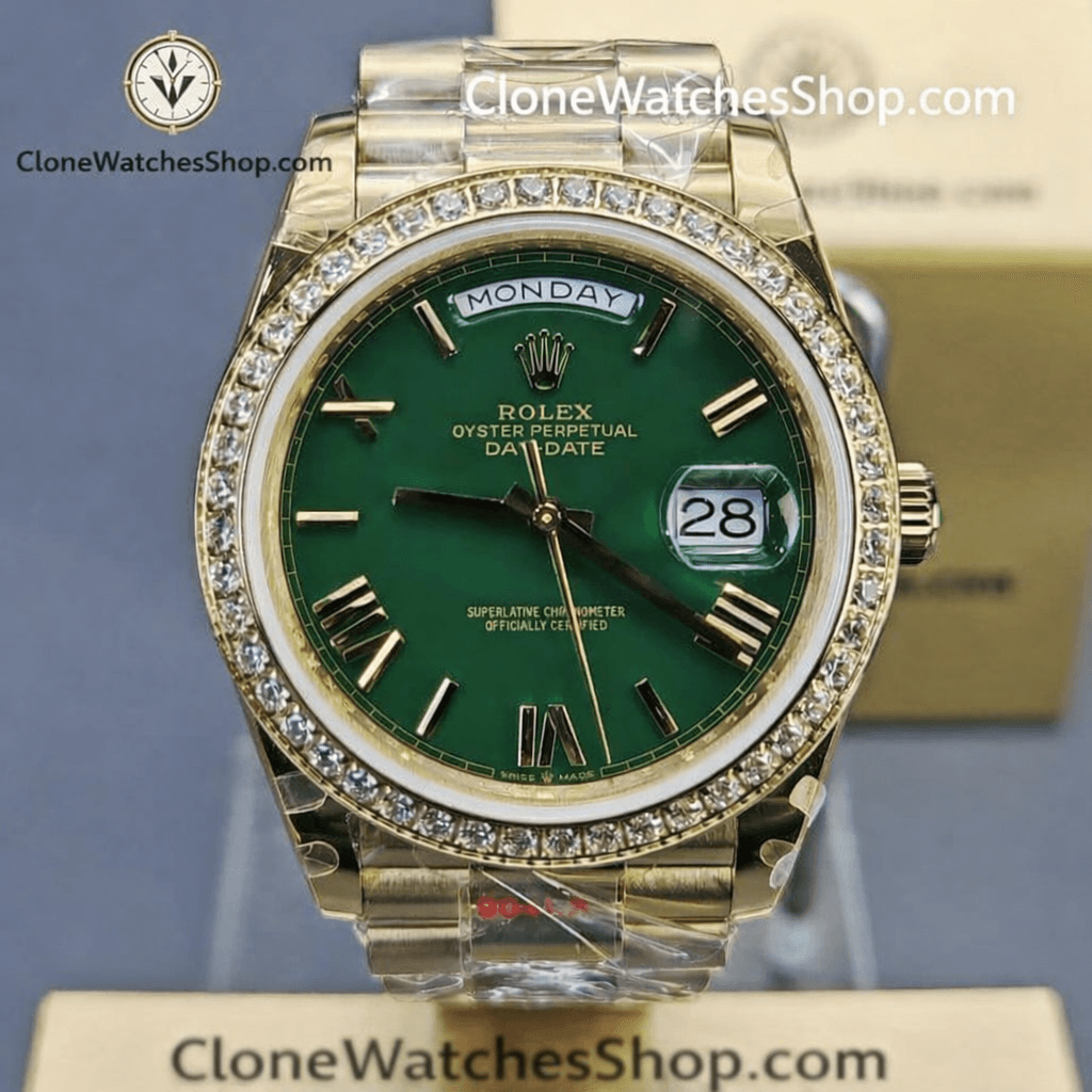 Rolex Day Date Green Dial M228398tbr-0040 40mm 3255 Movement