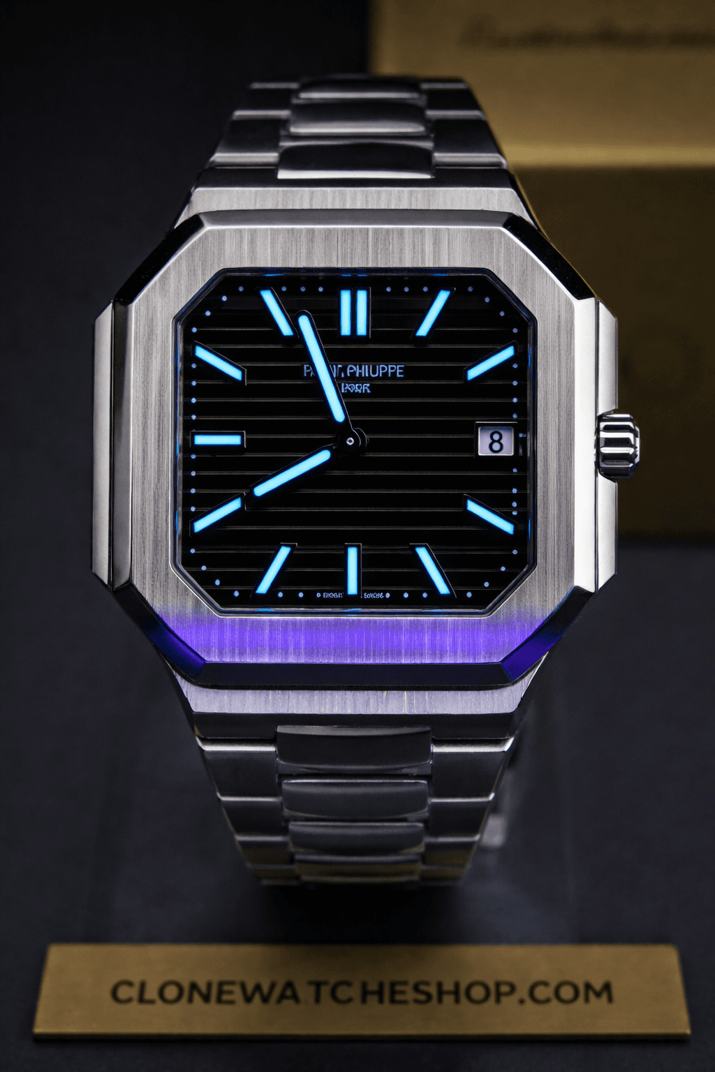 Cartier Santos Series Gradient Green Dial 39.8MM WSSA0062