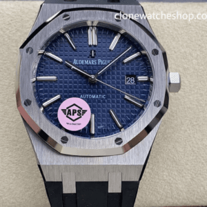 Audemars Piguet Royal Oak 15400 Blue Dial Rubber Strap