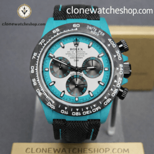 Modified DiW Rolex Daytona Quartz Fiber CELESTE INVERT
