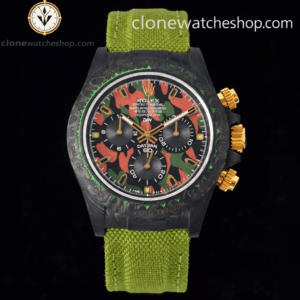 Modified DiW Rolex Daytona NTPT Carbon “MILITARY GREEN UNIQUE 1″