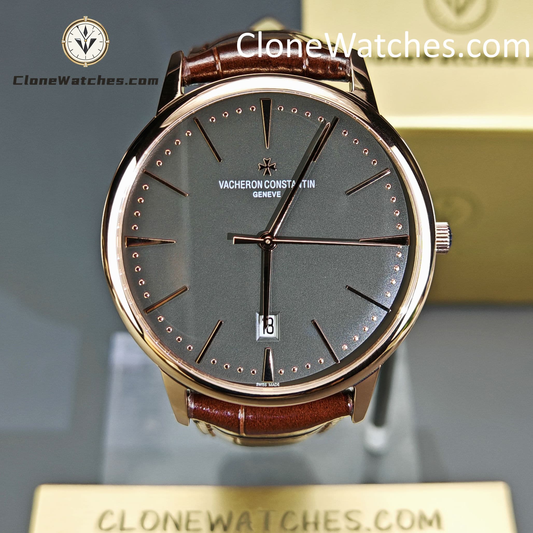 Vacheron Constantin Patrimony Rose Gold 85180/000R-9166 Black Dial