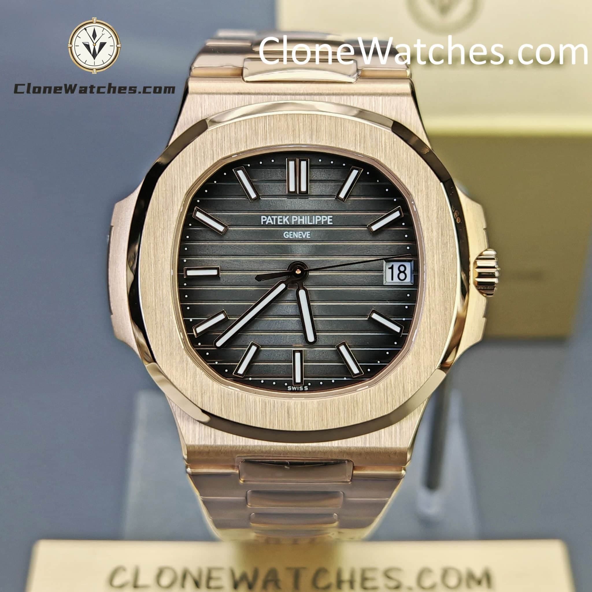 Patek Philippe Nautilus 5711 Grey Dial 18K Rose Gold