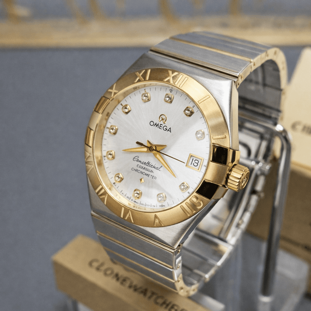Rolex Day Date Rose Gold Silver Dial 40mm m228235-0004 3255 Movement